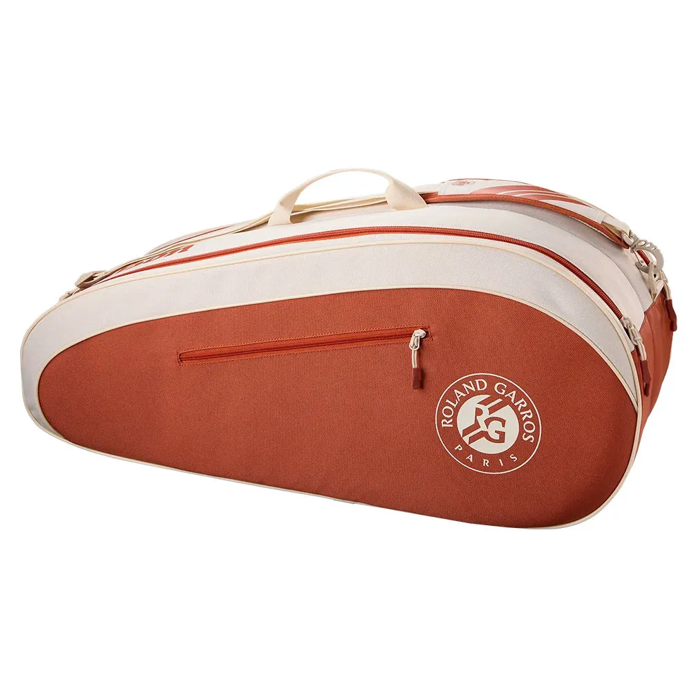 Team 6 Pack Roland Garros 2025 Tennis Bag Cream and Clay