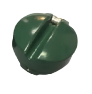 Tennis Net Post End Cap With Wheel (Green)