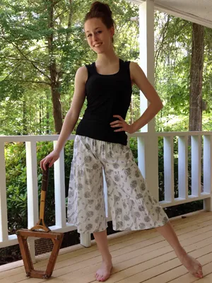 Tennis Print Gaucho