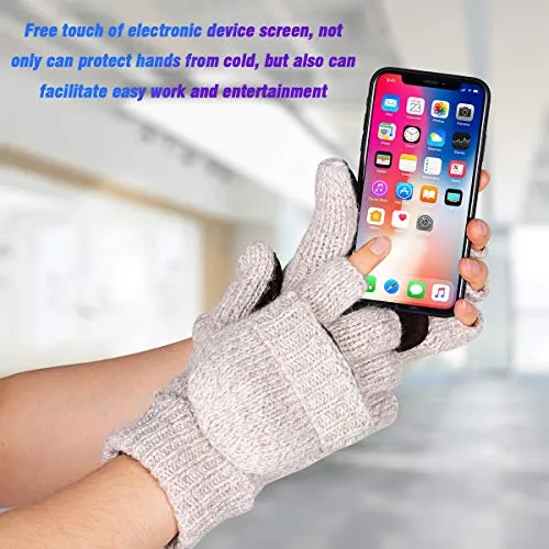 Thermal Insulation Fingerless Texting Gloves