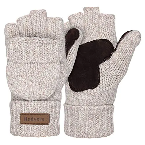 Thermal Insulation Fingerless Texting Gloves