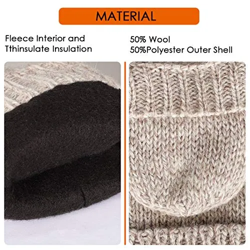 Thermal Insulation Fingerless Texting Gloves