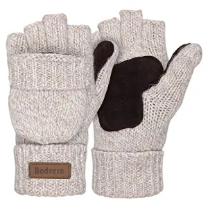 Thermal Insulation Fingerless Texting Gloves