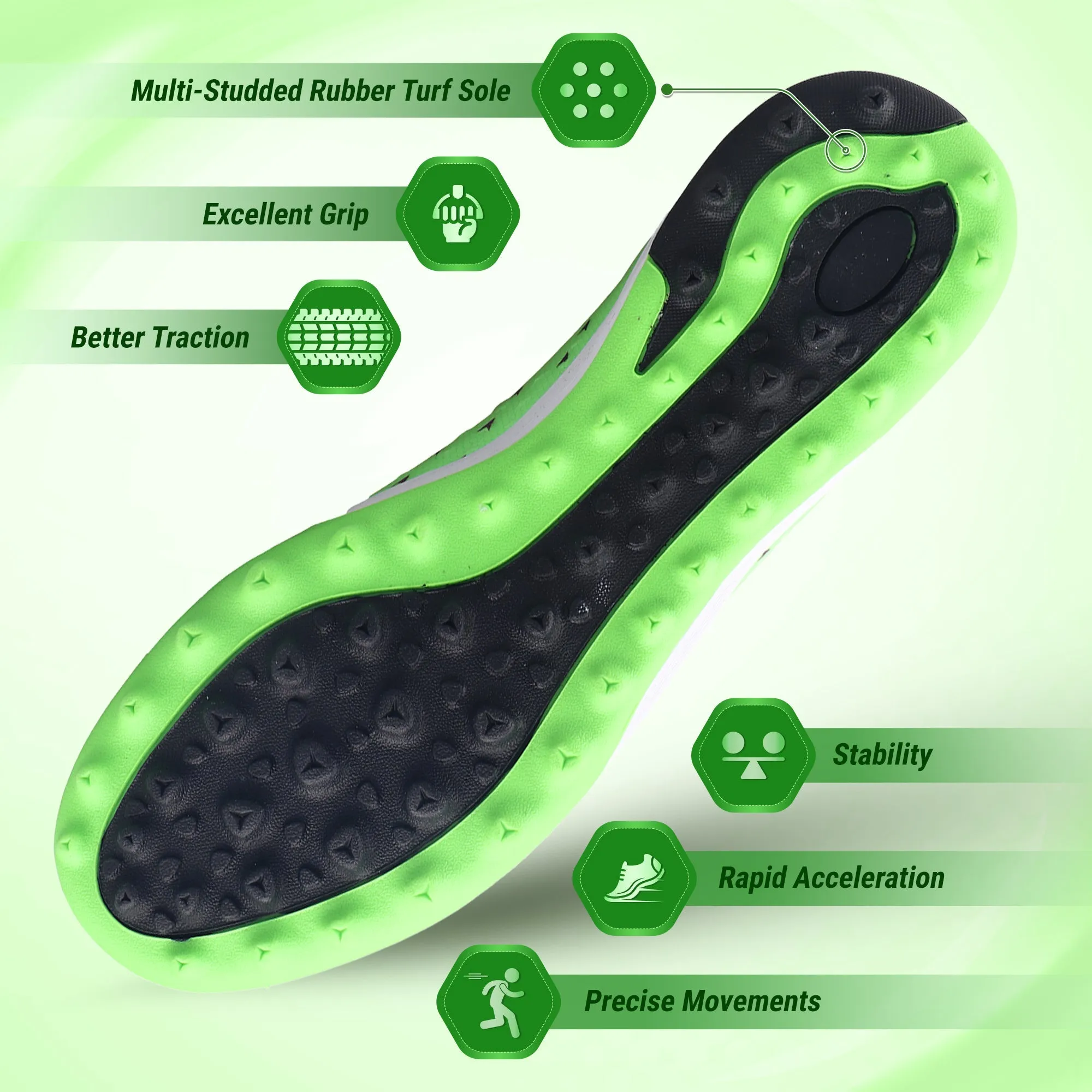 Tioga Adult Turf Soccer Cleats - Lime