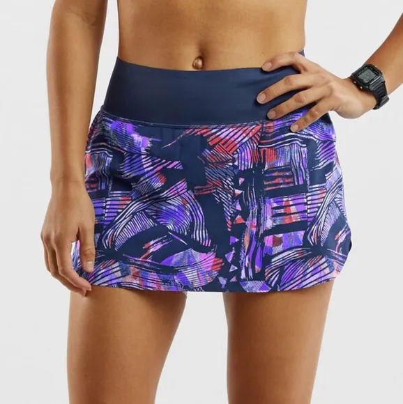TITLE NINE | Bonded Ultralight Running Skort - Graffiato