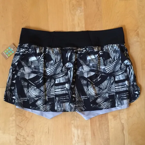 TITLE NINE | Bonded Ultralight Running Skort - Graffiato