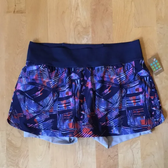 TITLE NINE | Bonded Ultralight Running Skort - Graffiato