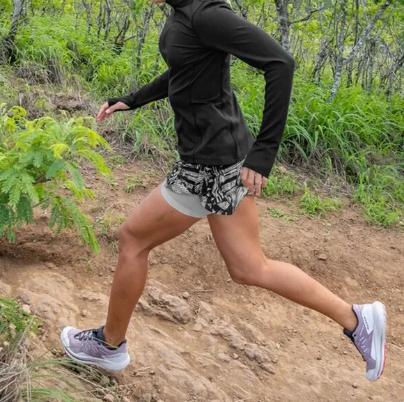 TITLE NINE | Bonded Ultralight Running Skort - Graffiato