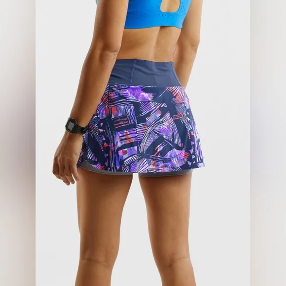 TITLE NINE | Bonded Ultralight Running Skort - Graffiato