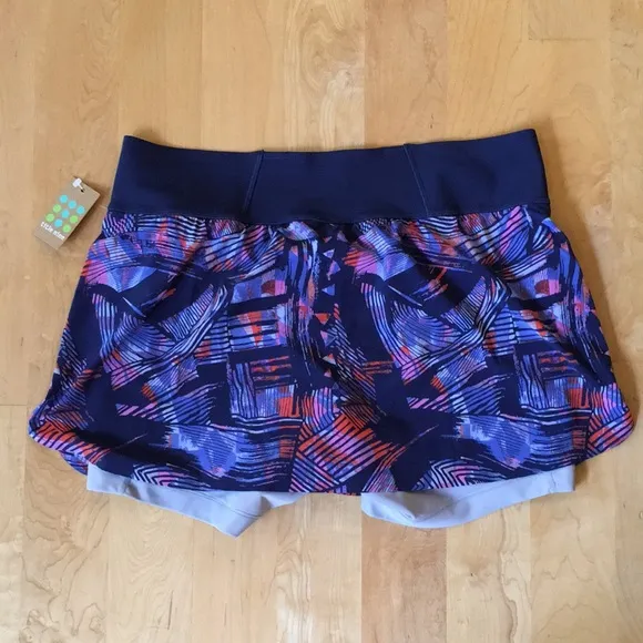 TITLE NINE | Bonded Ultralight Running Skort - Graffiato