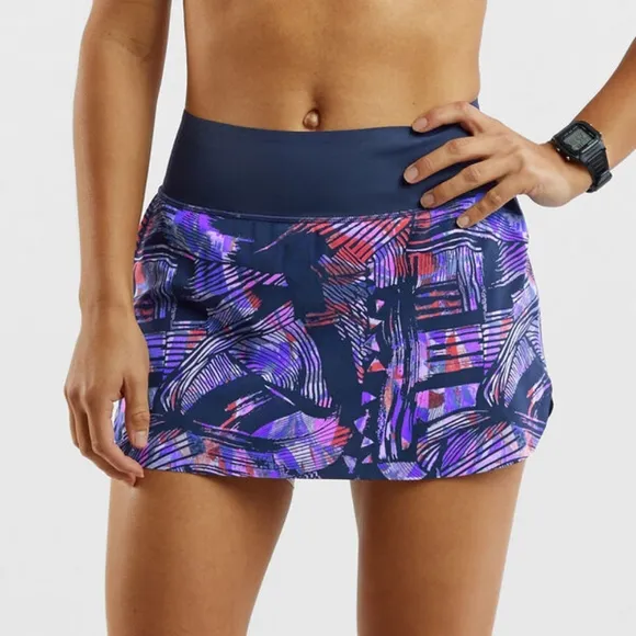 TITLE NINE | Bonded Ultralight Running Skort - Graffiato