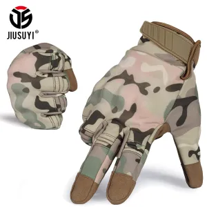 Touch Screen Cold Weather Waterproof Windproof Winter Warmer Fleece Snowboard Bicycle Tactical Hard Knuckle Full Finger Gloves