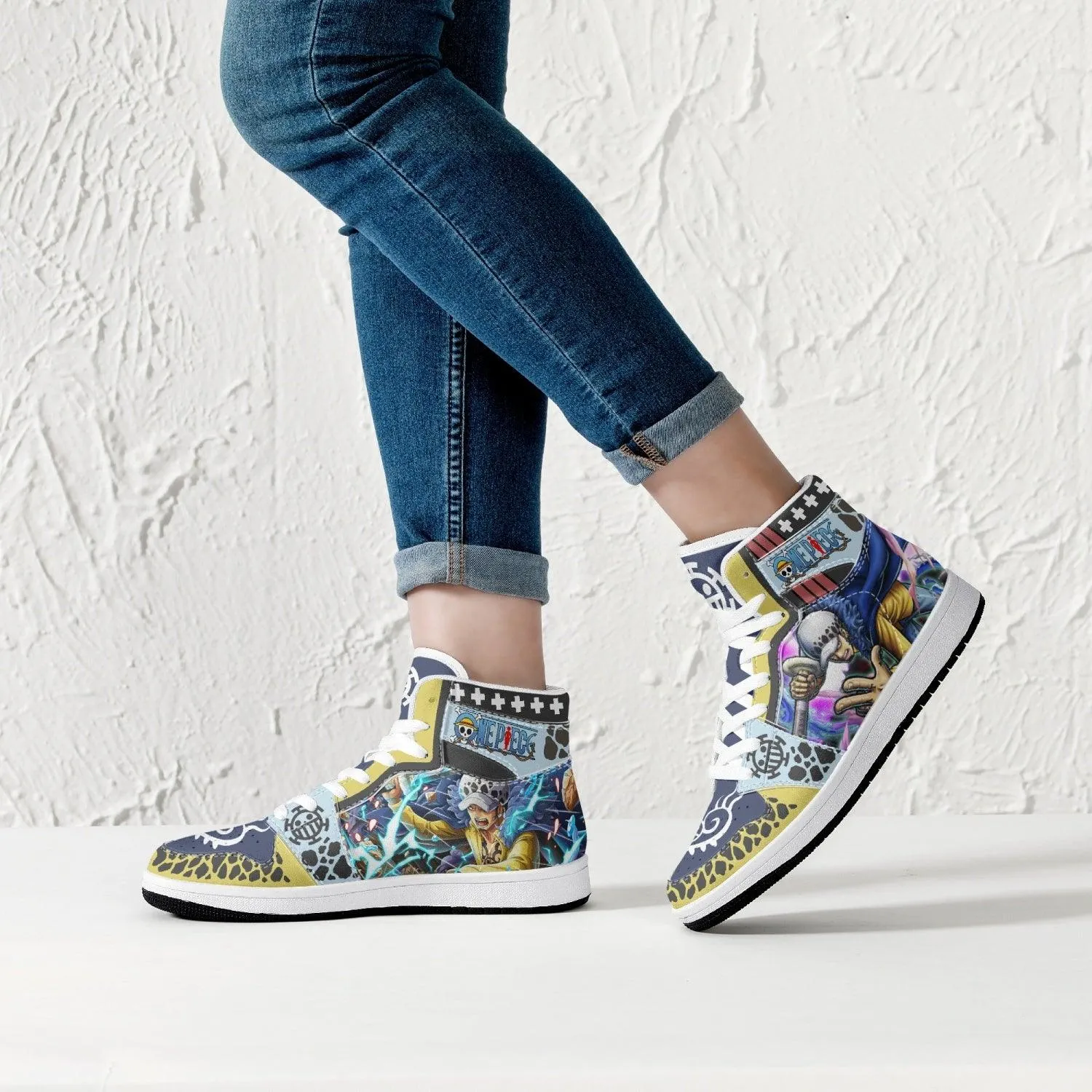 Trafalgar D. Law Onigashima One Piece Mid 1 Basketball Shoes