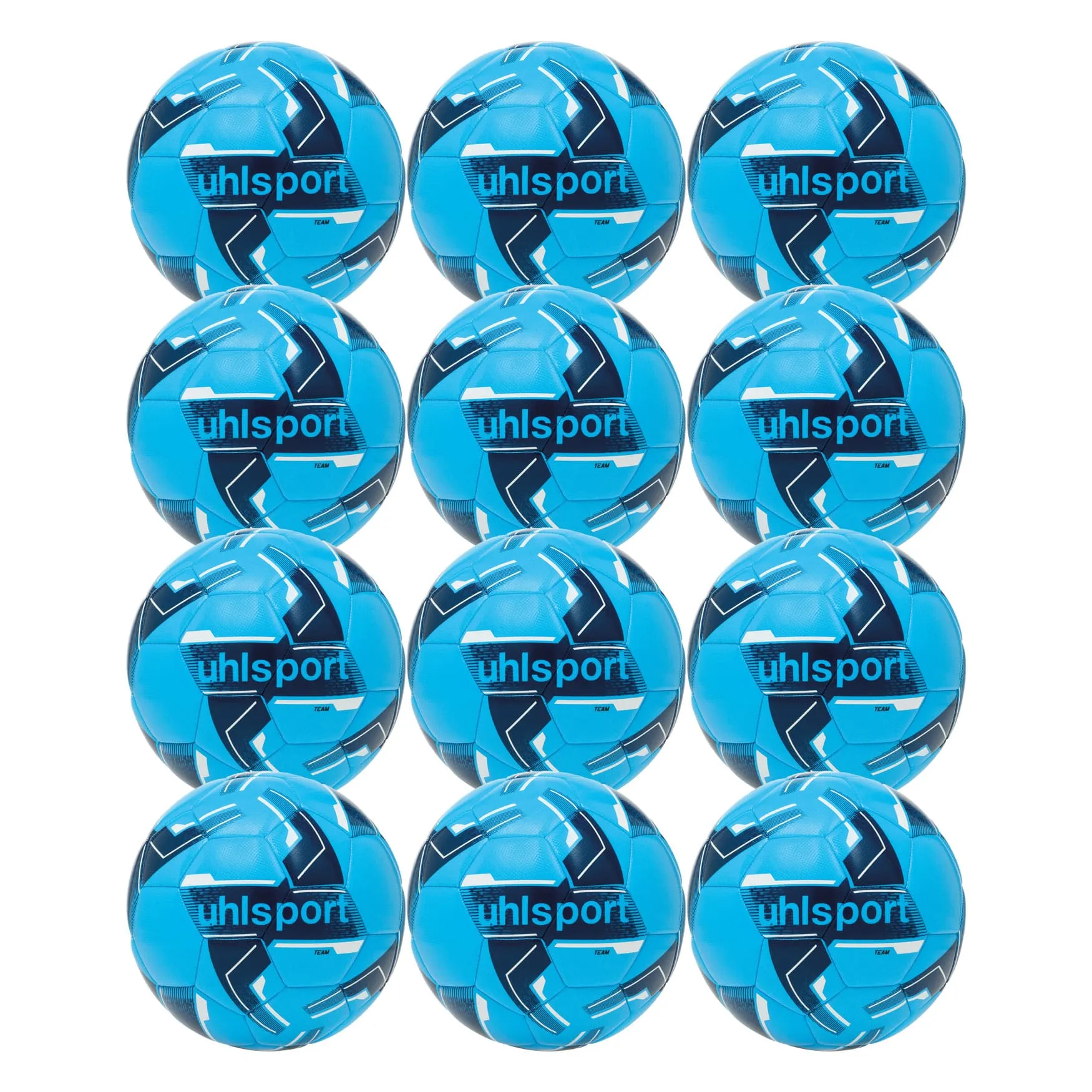 Uhlsport Team Training Football Size 3 Pack of 12 - Blue