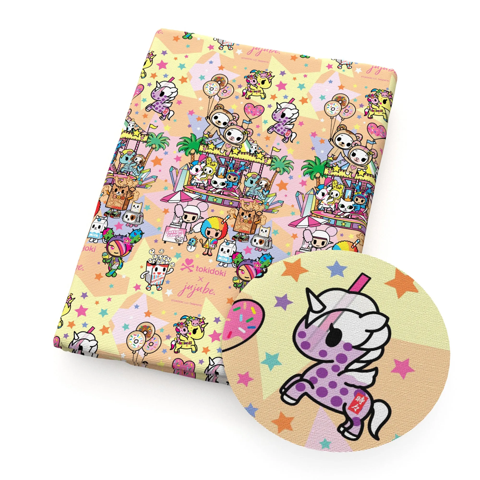 Unicorn Theme Printed Fabric
