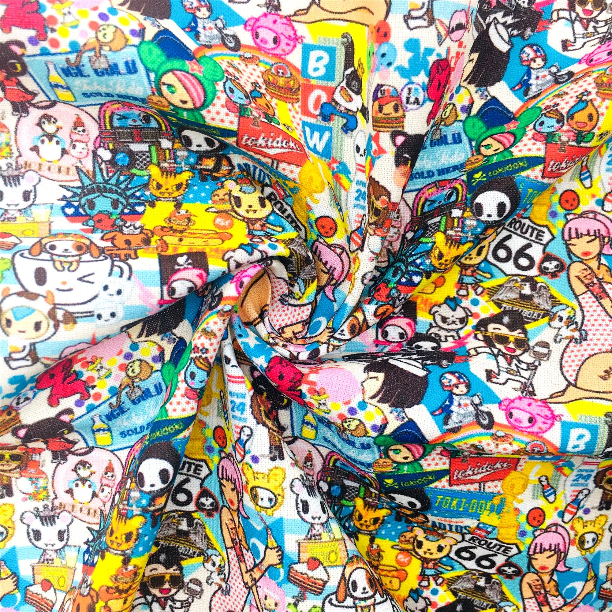 Unicorn Theme Printed Fabric