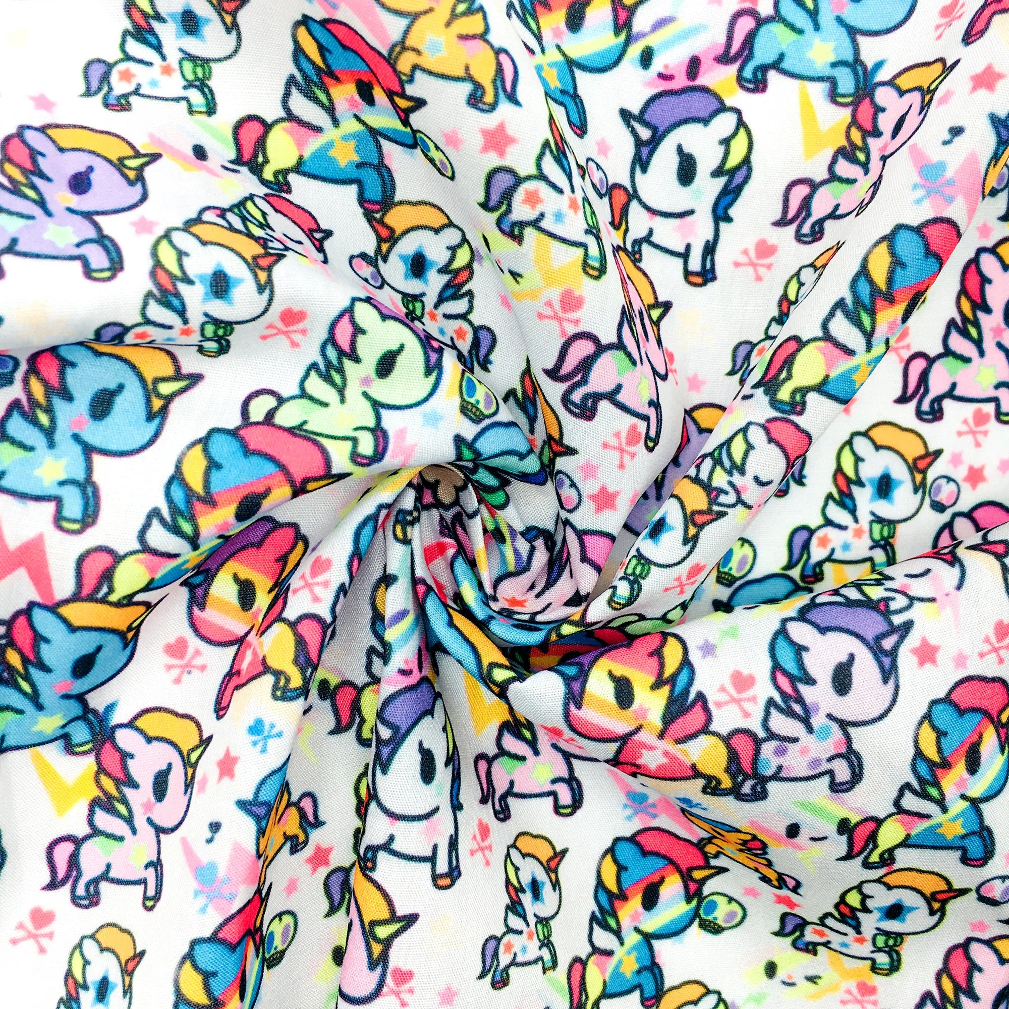 Unicorn Theme Printed Fabric