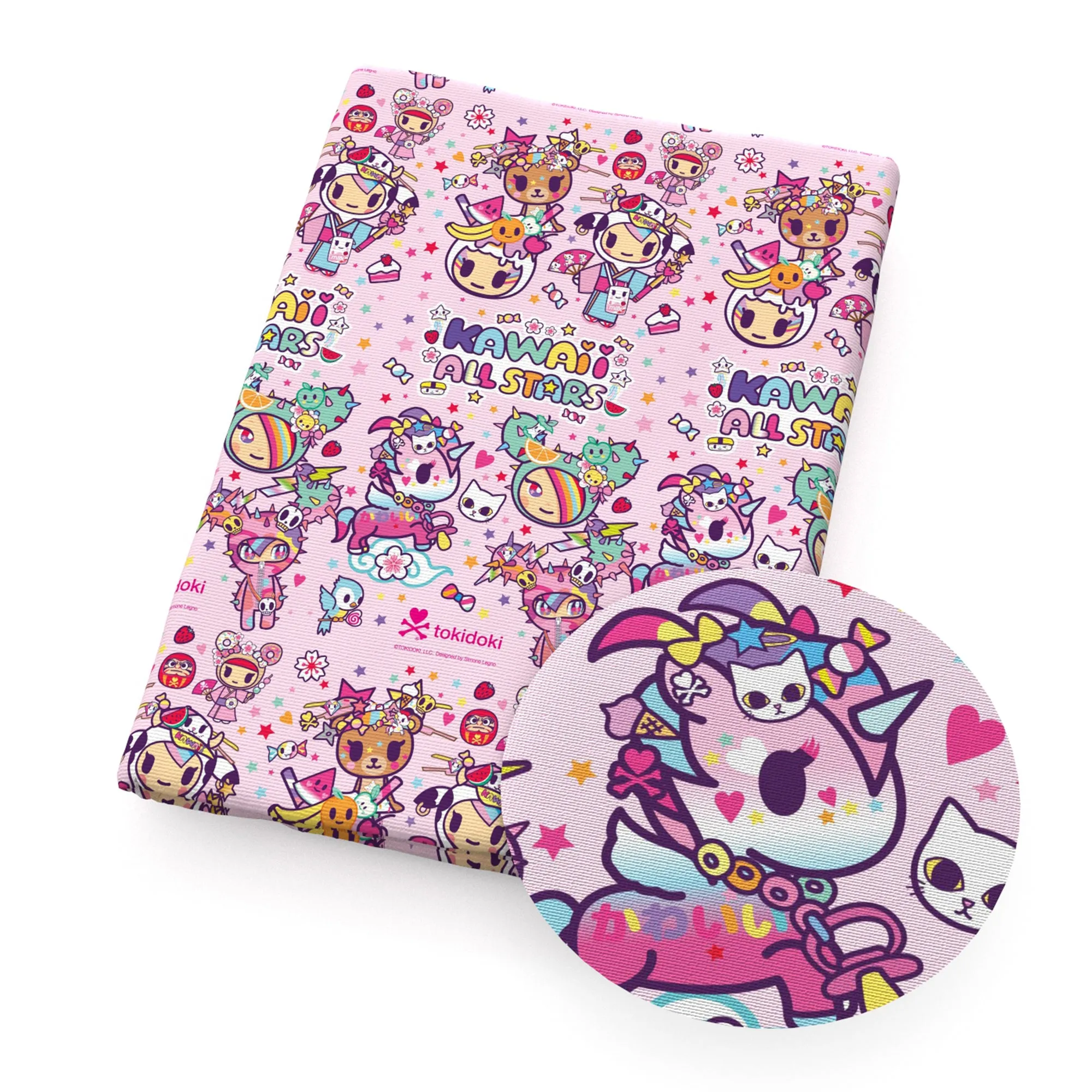 Unicorn Theme Printed Fabric