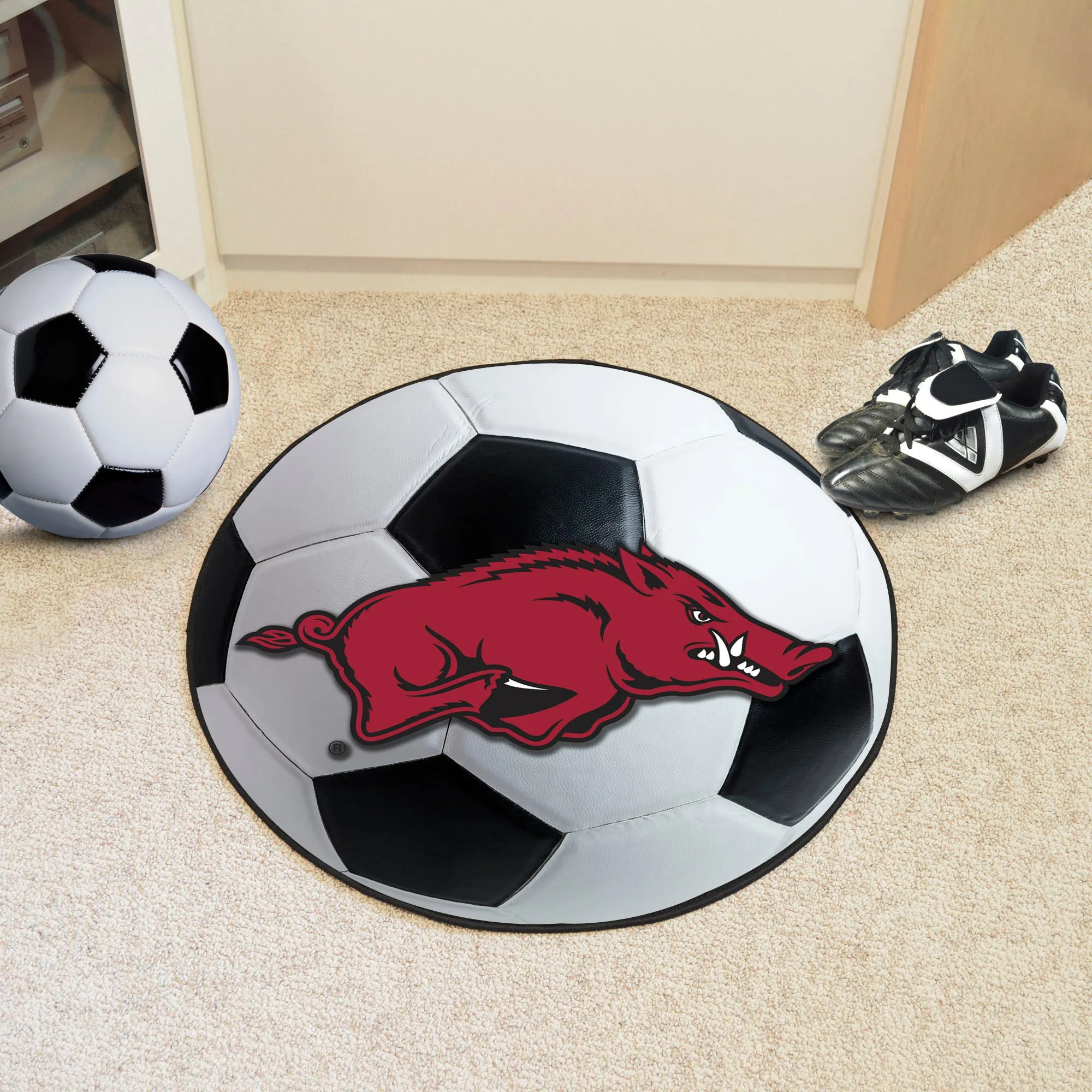 University of Arkansas Soccer Ball Mat