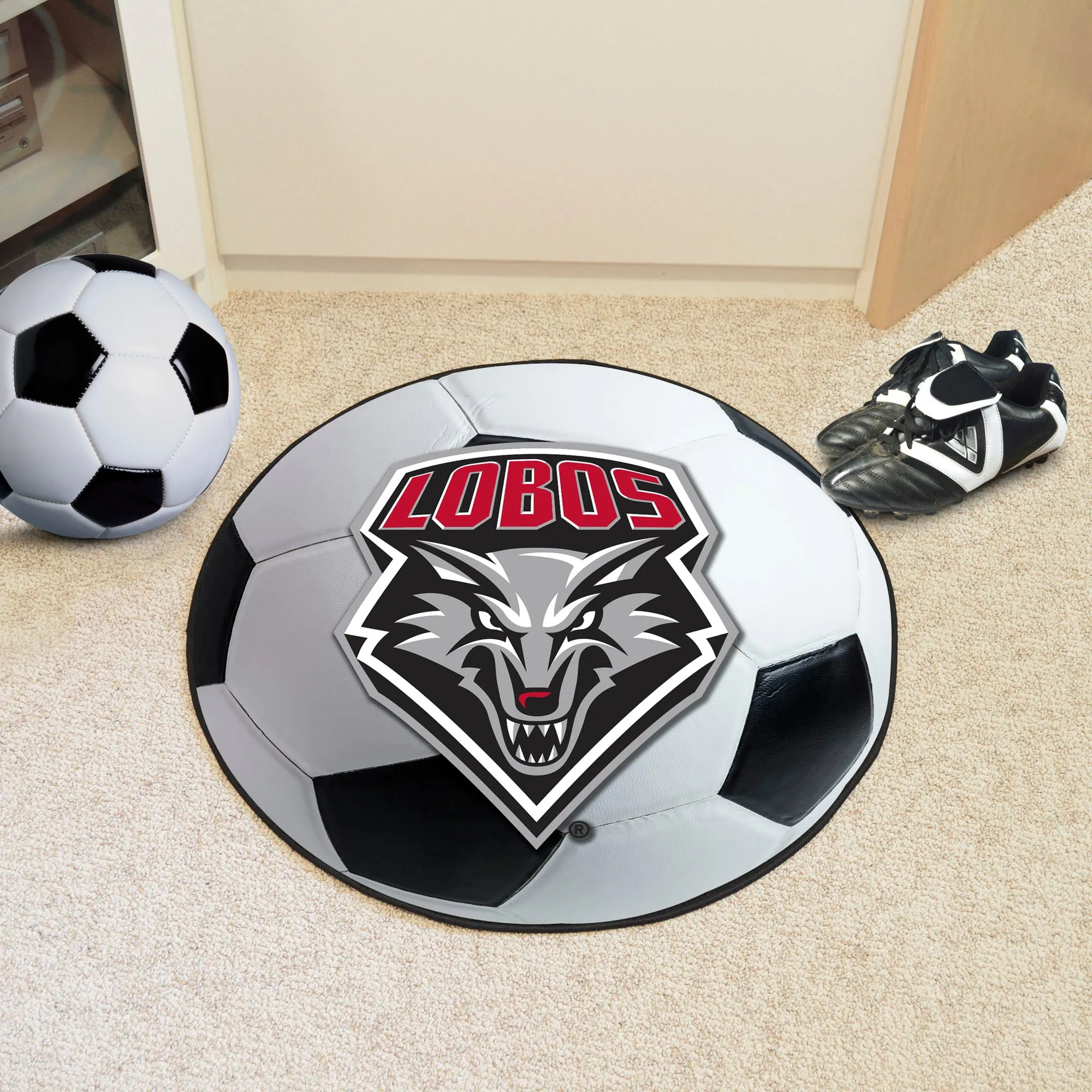 University of New Mexico Soccer Ball Mat