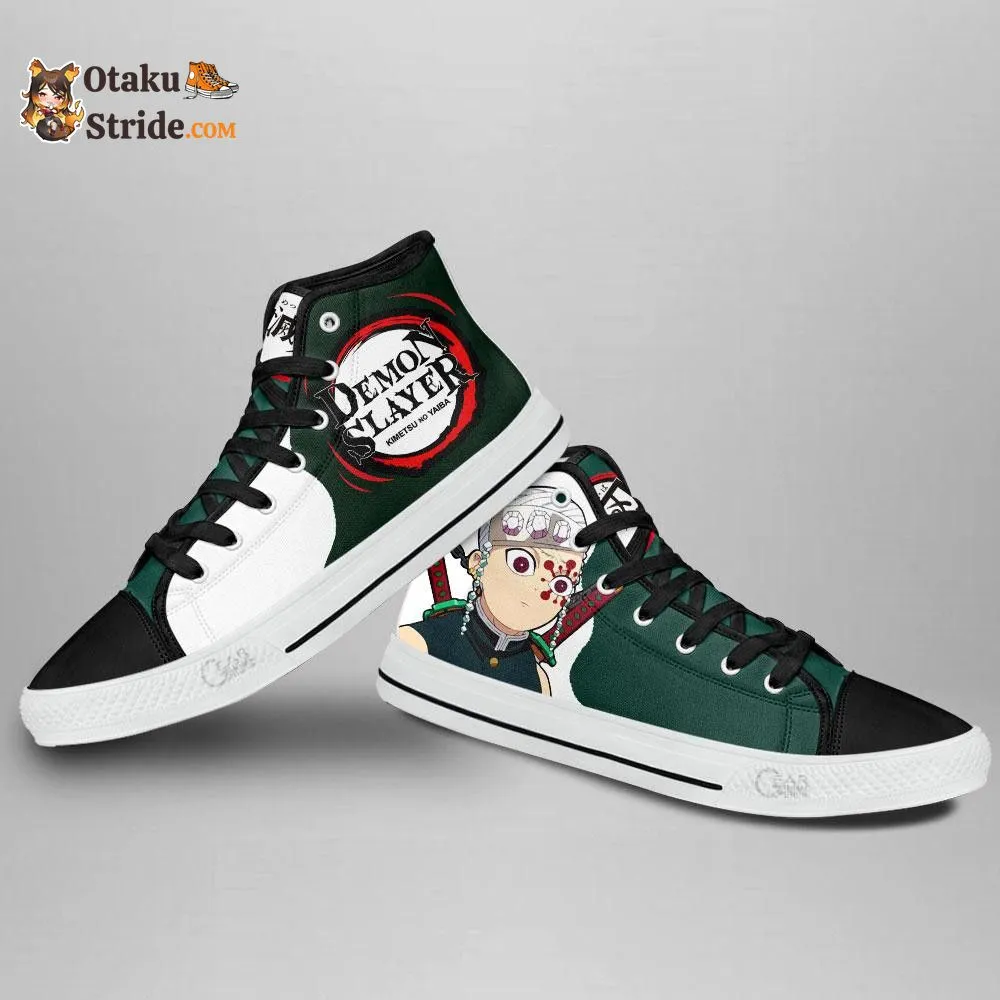 Uzui Tengen Funny Face High Top Shoes Funny Shoes NTT151