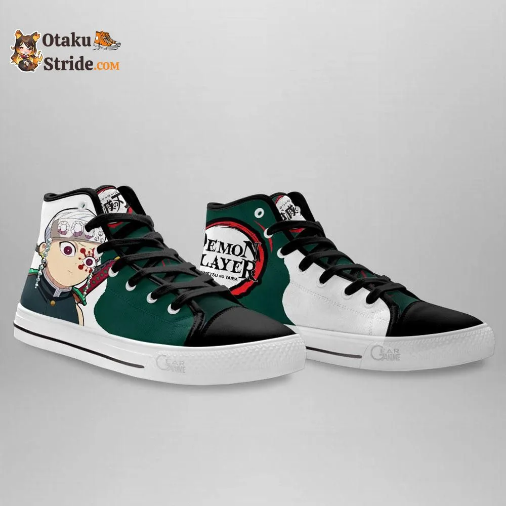 Uzui Tengen Funny Face High Top Shoes Funny Shoes NTT151