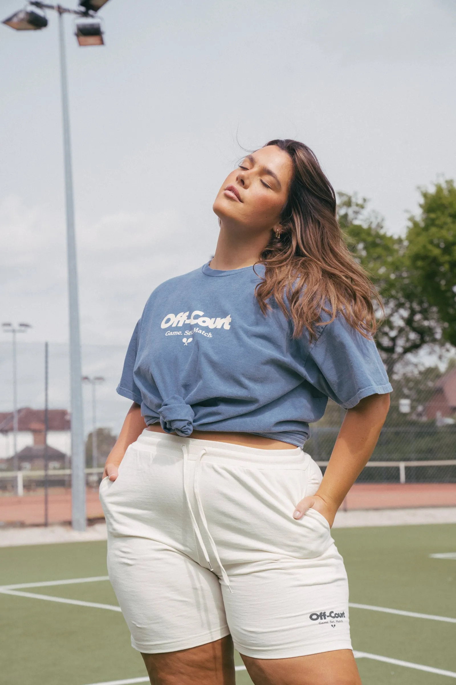 Vice 84 'Off-Court GSM' Jogger Shorts - Ecru
