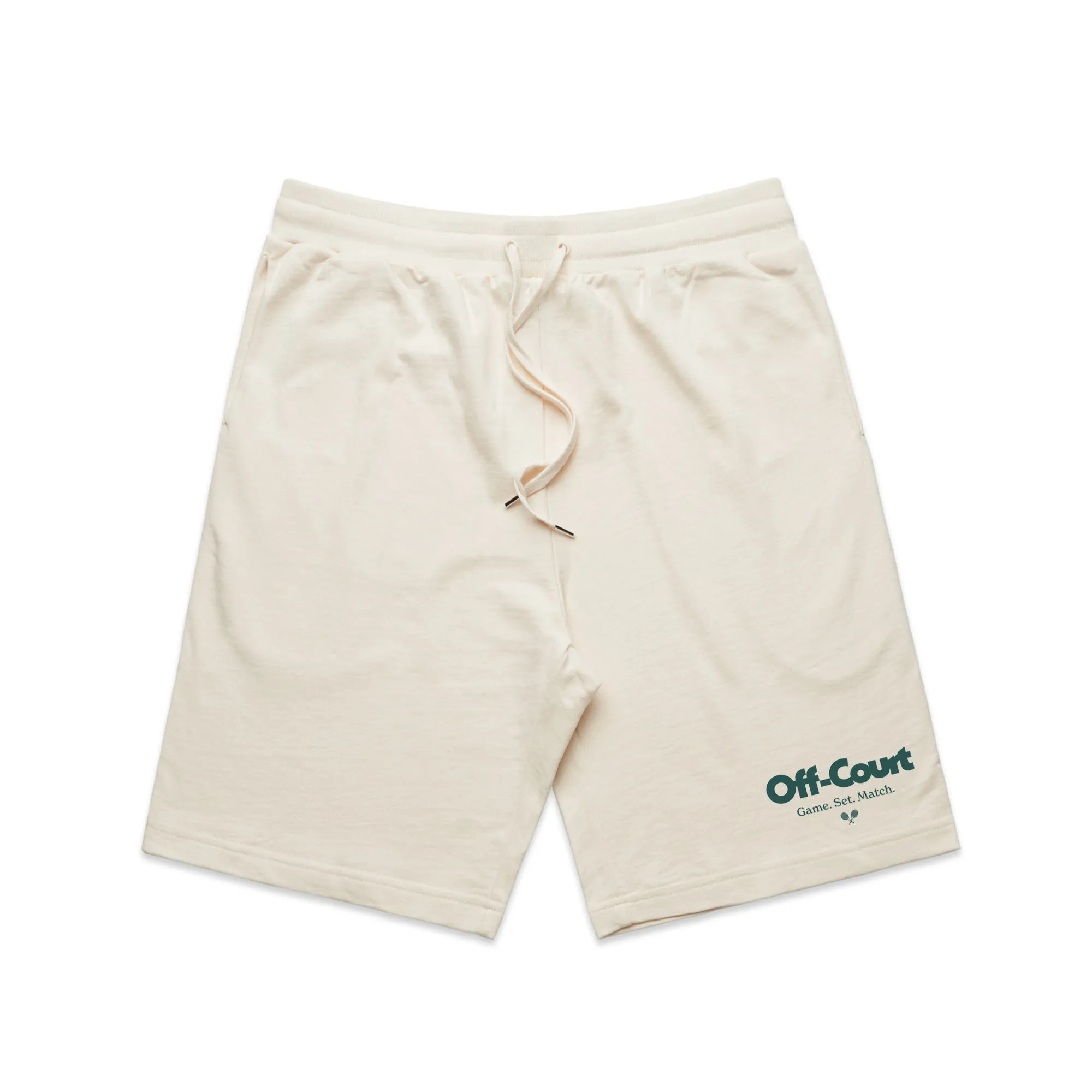 Vice 84 'Off-Court GSM' Jogger Shorts - Ecru