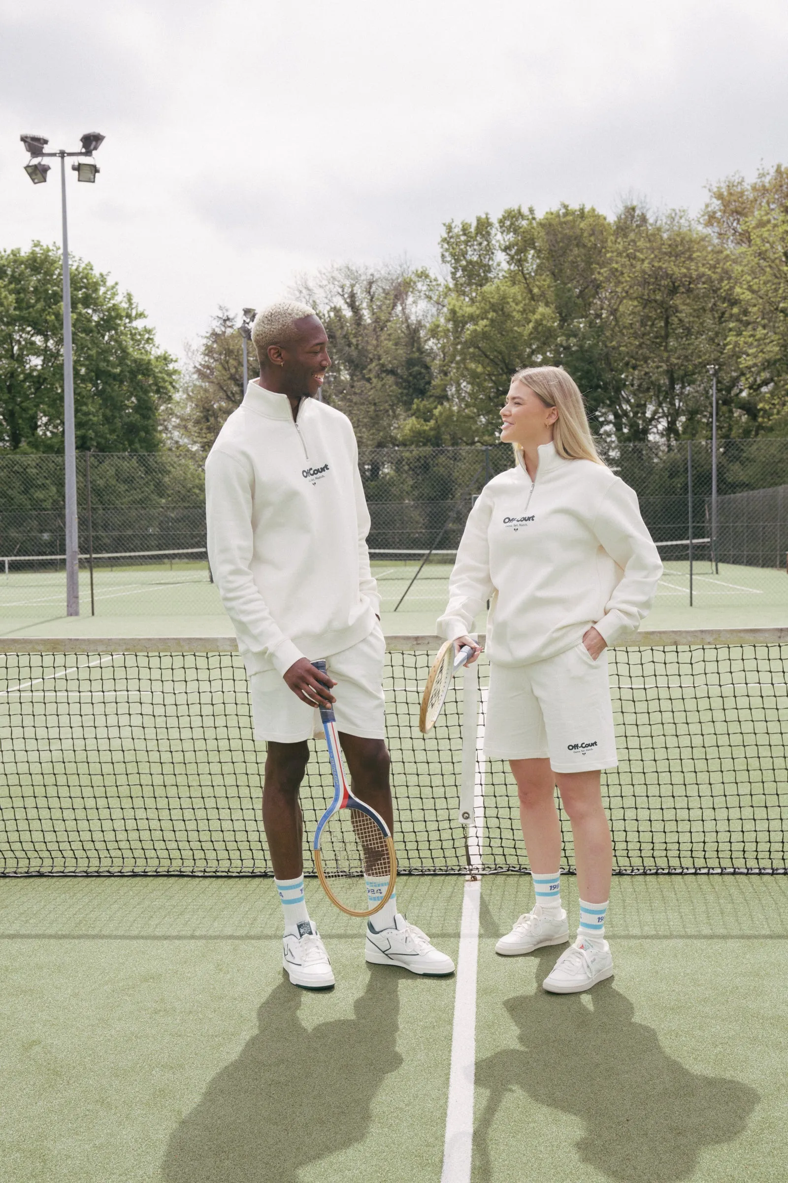 Vice 84 'Off-Court GSM' Jogger Shorts - Ecru