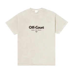 Vice 84 'Off-Court GSM' Vintage Washed Tee - Cream