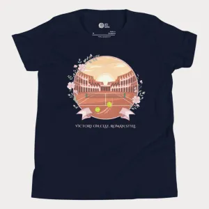 Victory on Clay, Roman Style Tennis T-Shirt - Youth