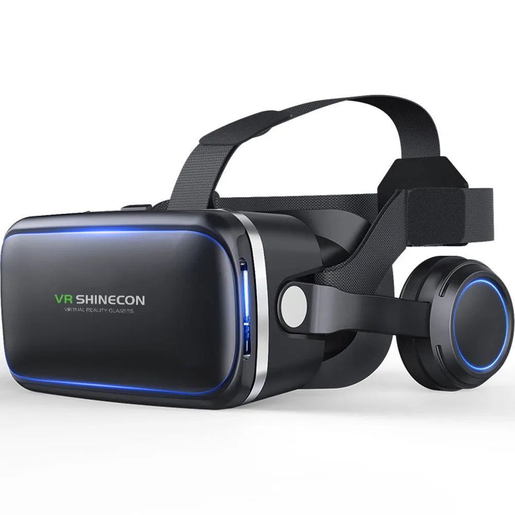 Virtual Reality 3D VR Headset Glasses 360ø Panoramic for iOS Android Smartphone black