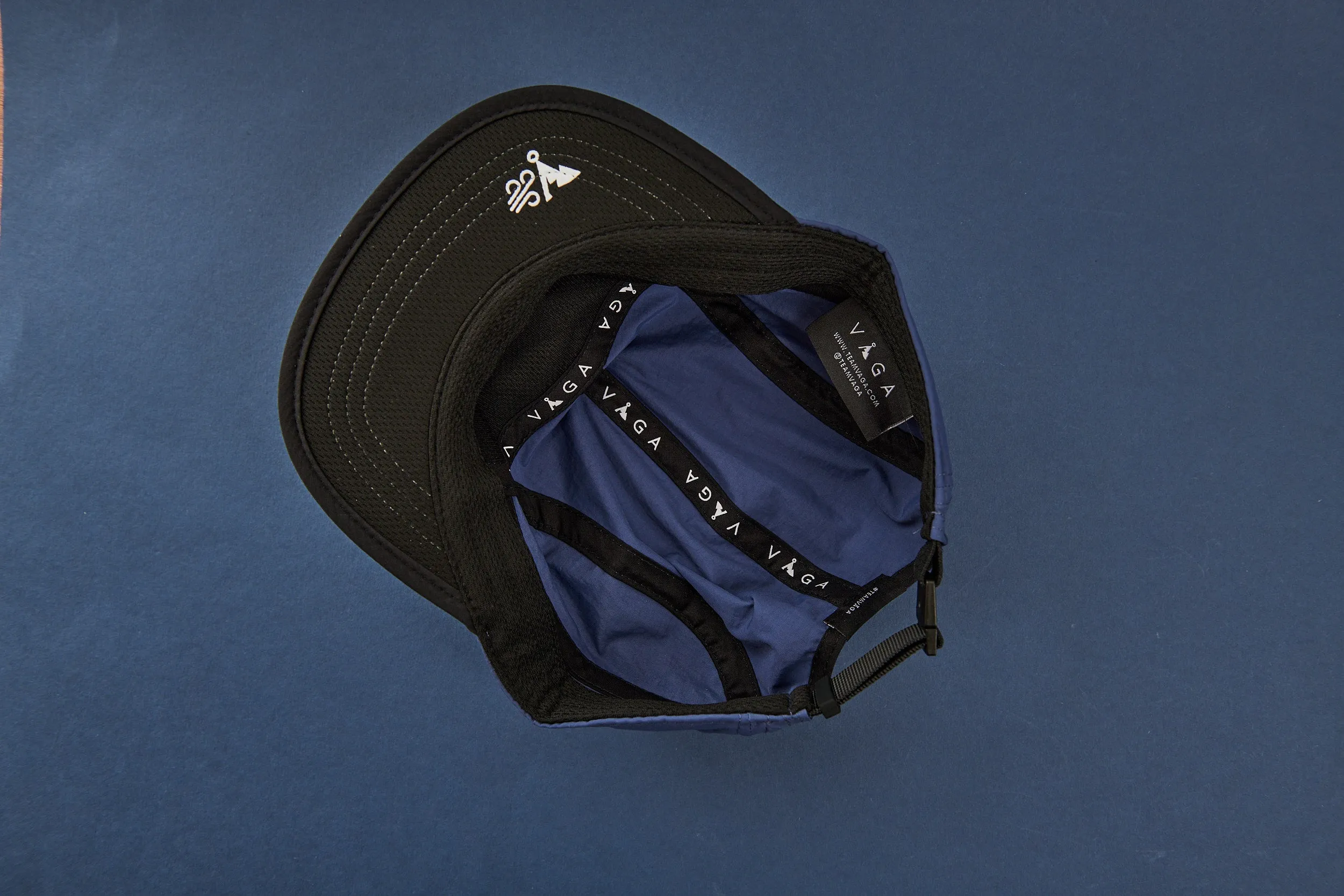 Windproof Club Cap - Blue & Black