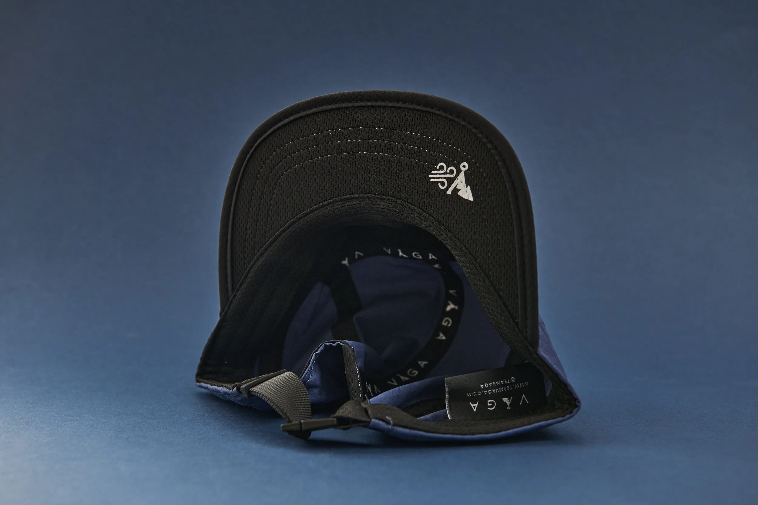 Windproof Club Cap - Blue & Black