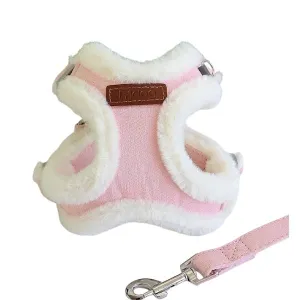 Winter Fleece Fluffy Dog Harness