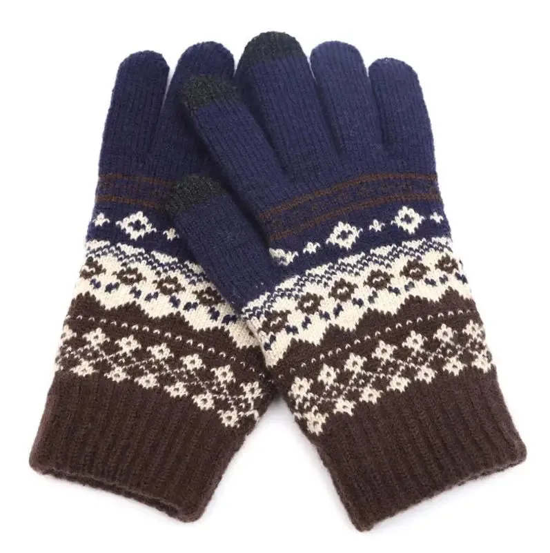Winter Touch Screen Gloves - Warm Knit Mittens for Women and Men