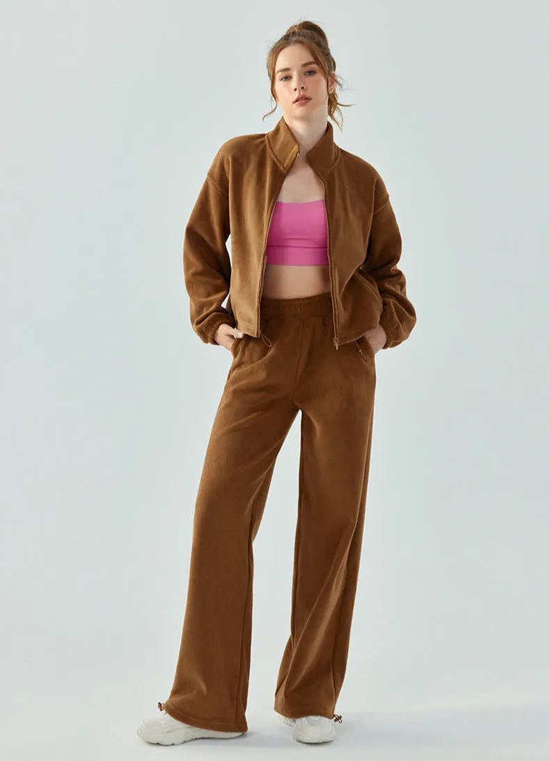 Women Sports Thick Coat with Pockets