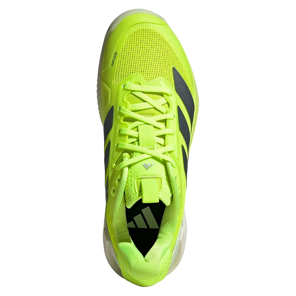 Women`s Adizero Ubersonic 5 Clay Tennis Shoes Lucid Lemon and Powder Yellow