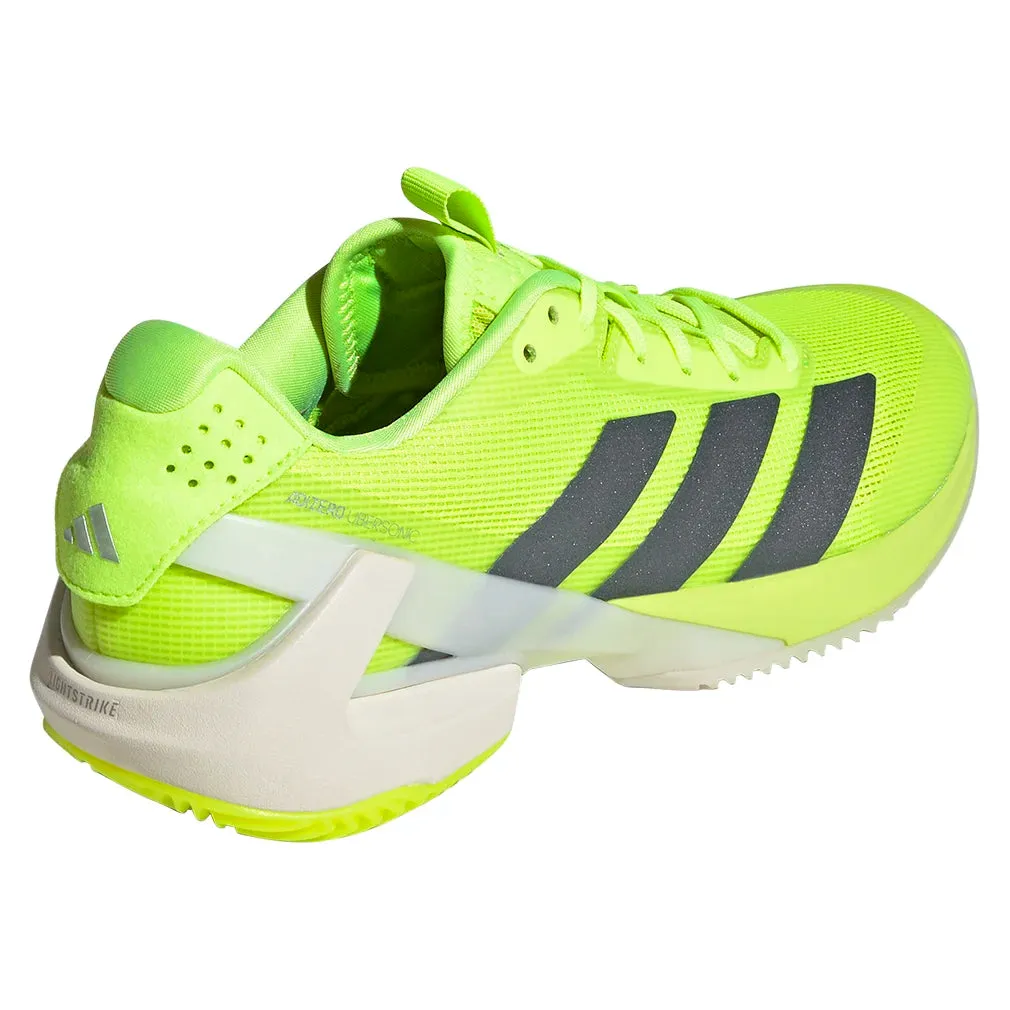 Women`s Adizero Ubersonic 5 Clay Tennis Shoes Lucid Lemon and Powder Yellow