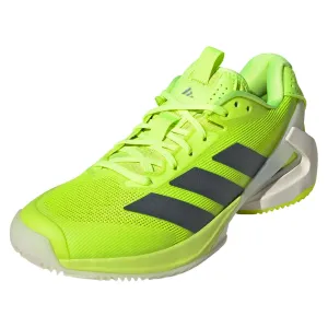 Women`s Adizero Ubersonic 5 Clay Tennis Shoes Lucid Lemon and Powder Yellow