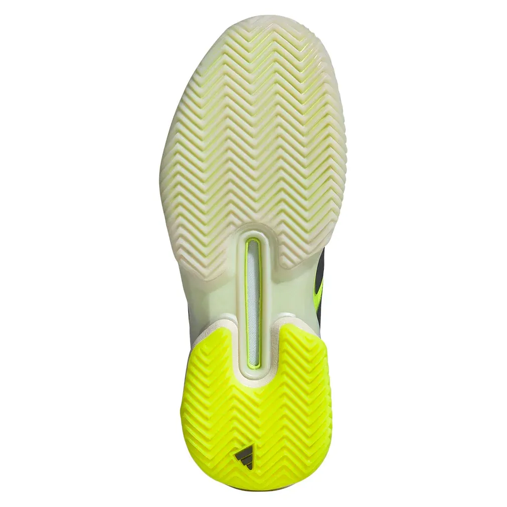 Women`s Adizero Ubersonic 5 Clay Tennis Shoes Lucid Lemon and Powder Yellow