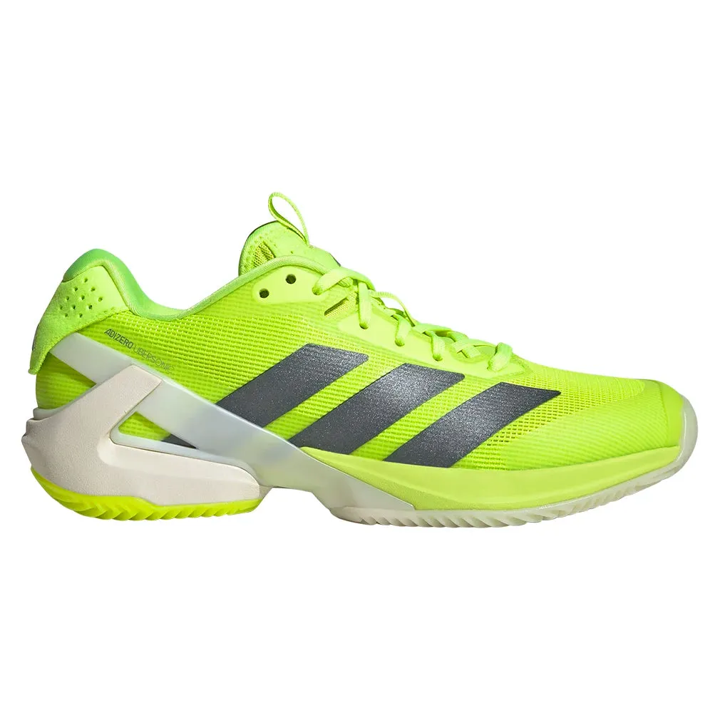 Women`s Adizero Ubersonic 5 Clay Tennis Shoes Lucid Lemon and Powder Yellow