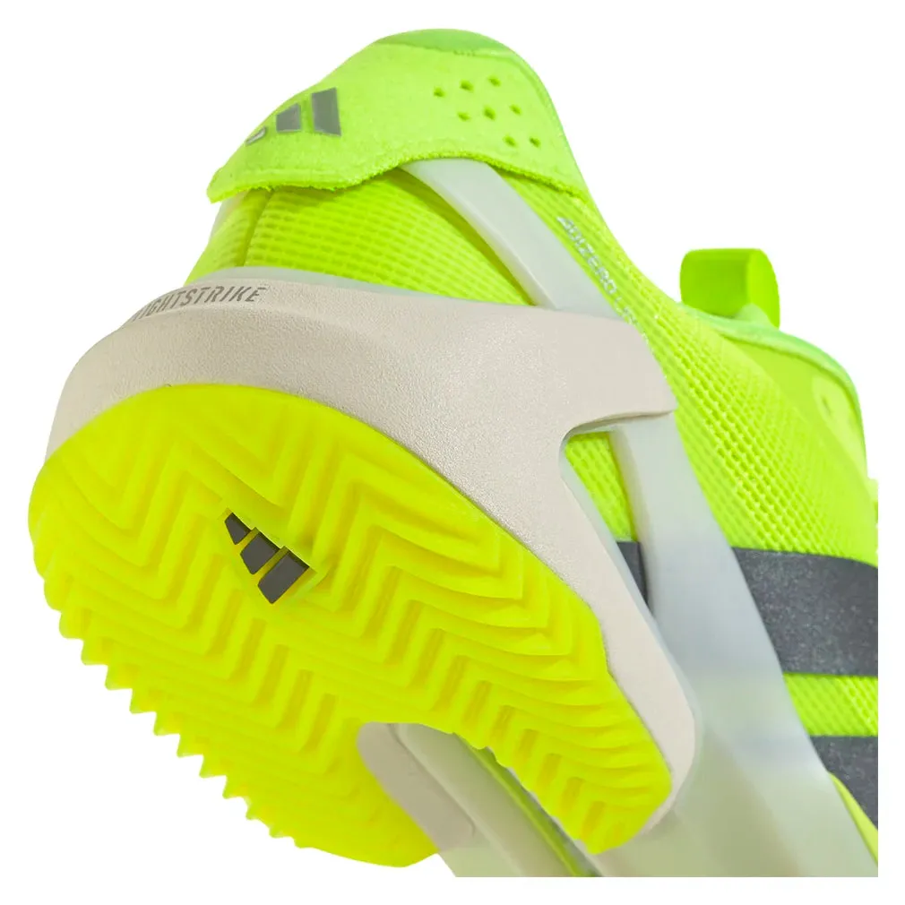 Women`s Adizero Ubersonic 5 Clay Tennis Shoes Lucid Lemon and Powder Yellow