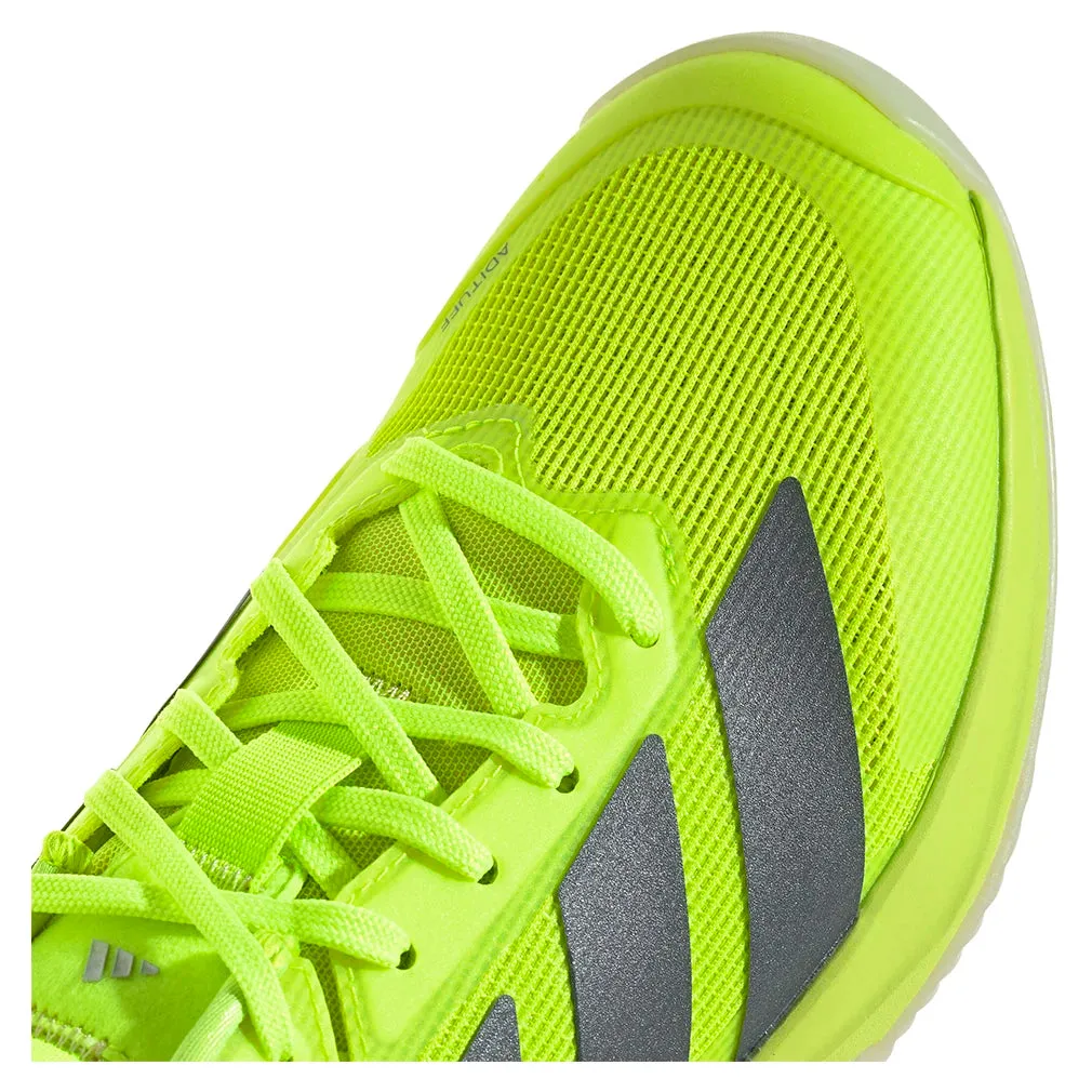 Women`s Adizero Ubersonic 5 Clay Tennis Shoes Lucid Lemon and Powder Yellow