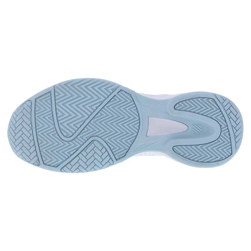 Women's Court Express Pickleball Shoes White and Blue Glow