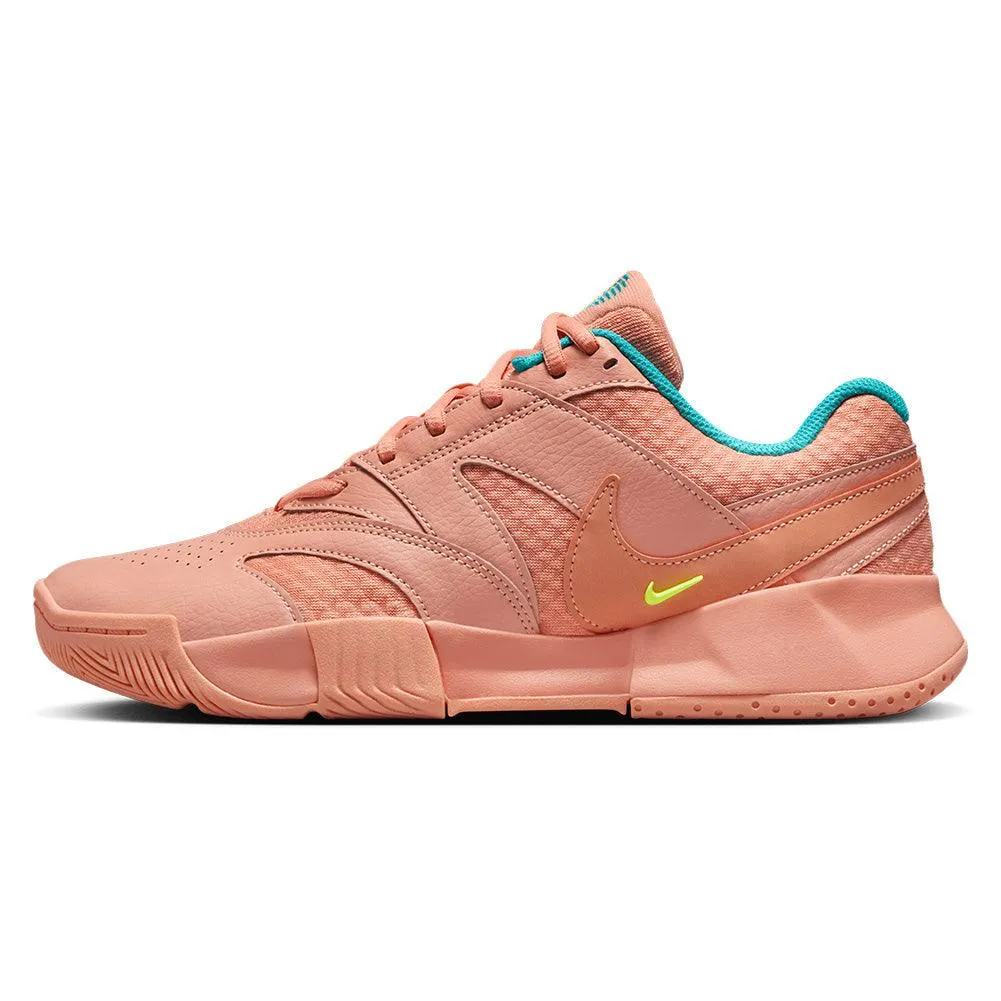 Women`s Court Lite 4 Tennis Shoes Apricot Agate and Dusty Cactus