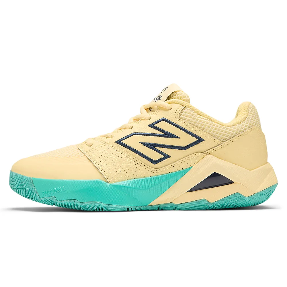 Women`s FuelCell Delray D Width Tennis Shoes Parchment and Navy