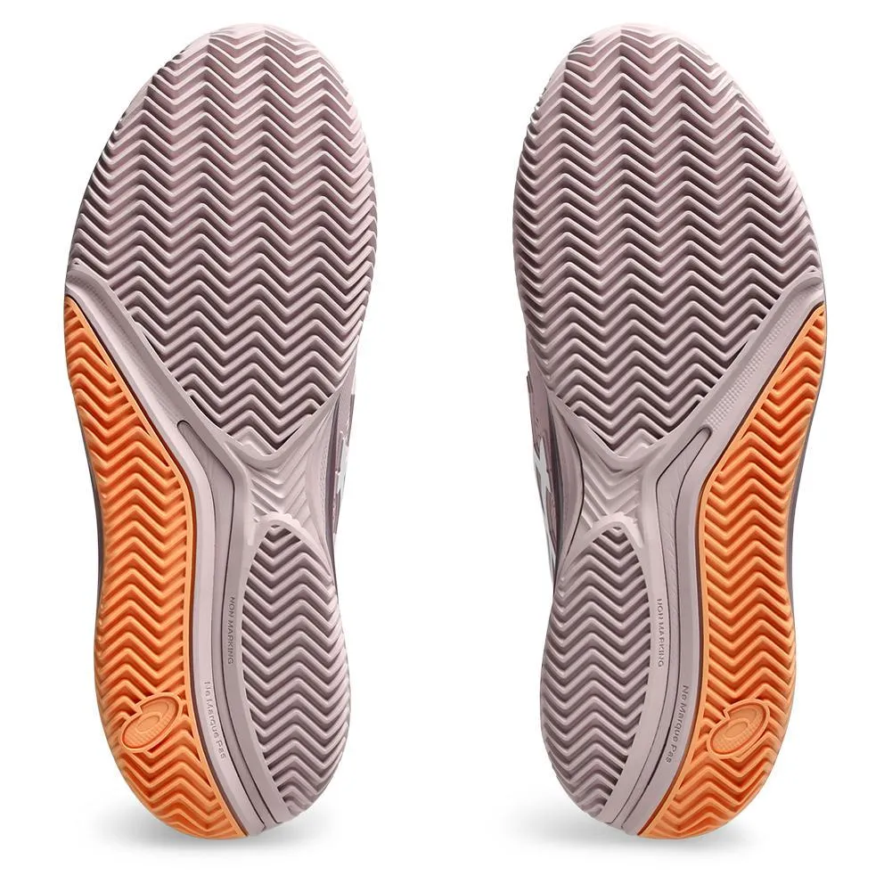 Womens Gel-Resolution 9 Clay Tennis Shoes Watershed Rose and White
