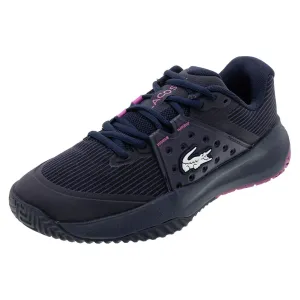 Women`s Power Serve Tennis Shoes Navy and Pink