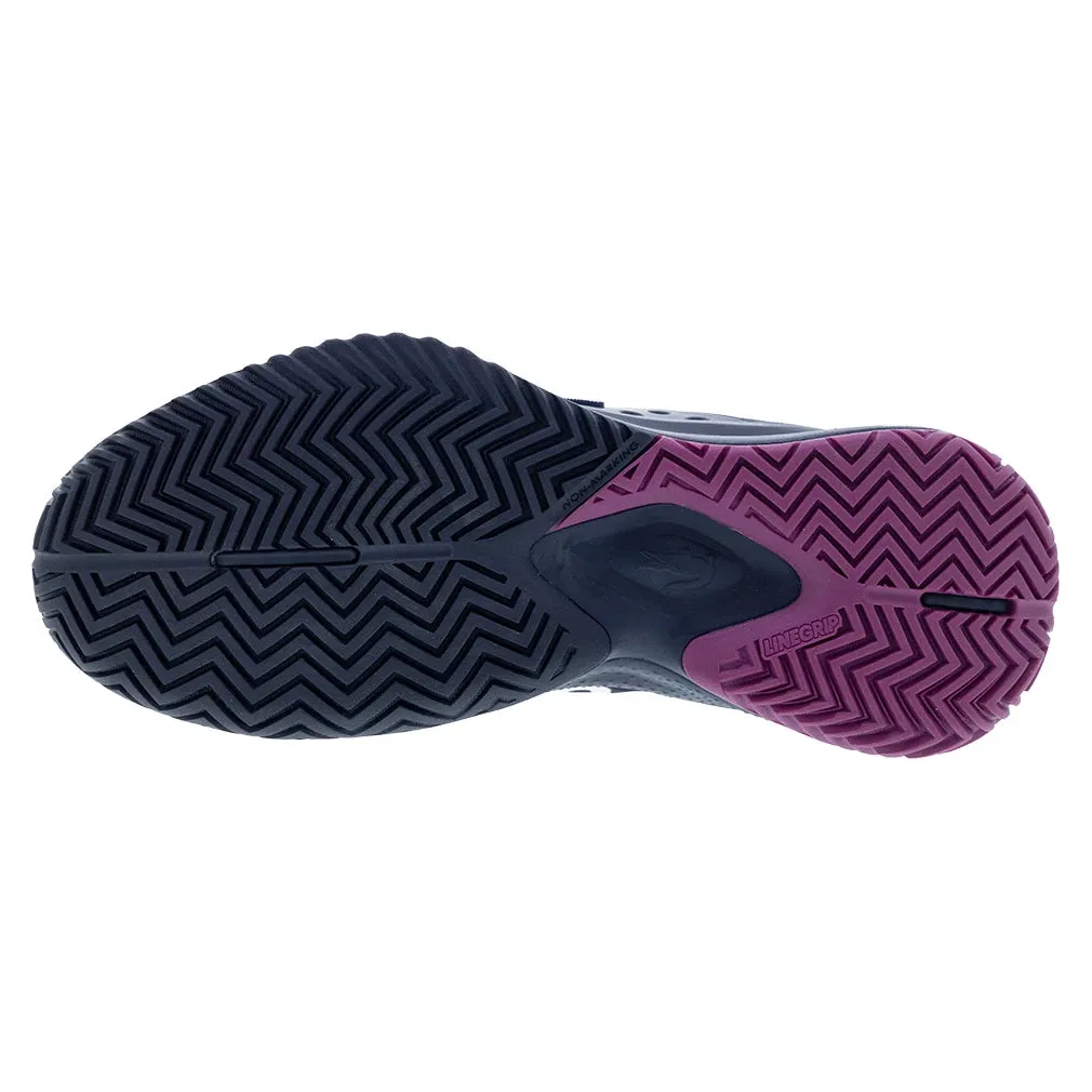 Women`s Power Serve Tennis Shoes Navy and Pink